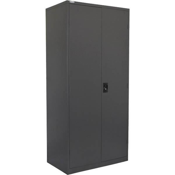 Image for SBA METAL STATIONERY CUPBOARD  1850H x 900W x 450D GRAPHITE RIPPLE from SBA Office National - Darwin